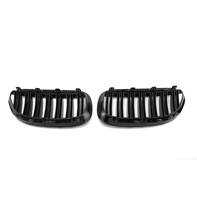 Hot Sale Gloss Black Painted Dual Slat Front Bumper Mesh Grille Car Front Grille for BMW Series 6 E63 2006-2010