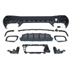Vehicle Spare Parts Car BodyKit Rear Bumper Rear Diffuser for Mercedes Benz Class GLC X254 Upgrade to AMG63 2023+ Glossy Black,www.hongyangcorp.com,Vehicle Spare Parts Car BodyKit Rear Bumper Rear Diffuser for Mercedes Benz Class GLC X254 Upgrade to AMG63 2023+ Glossy Black