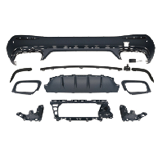 Vehicle Spare Parts Car BodyKit Rear Bumper Rear Diffuser for Mercedes Benz Class GLC X254 Upgrade to AMG63 2023+ Glossy Black,www.hongyangcorp.com,Vehicle Spare Parts Car BodyKit Rear Bumper Rear Diffuser for Mercedes Benz Class GLC X254 Upgrade to AMG63 2023+ Glossy Black