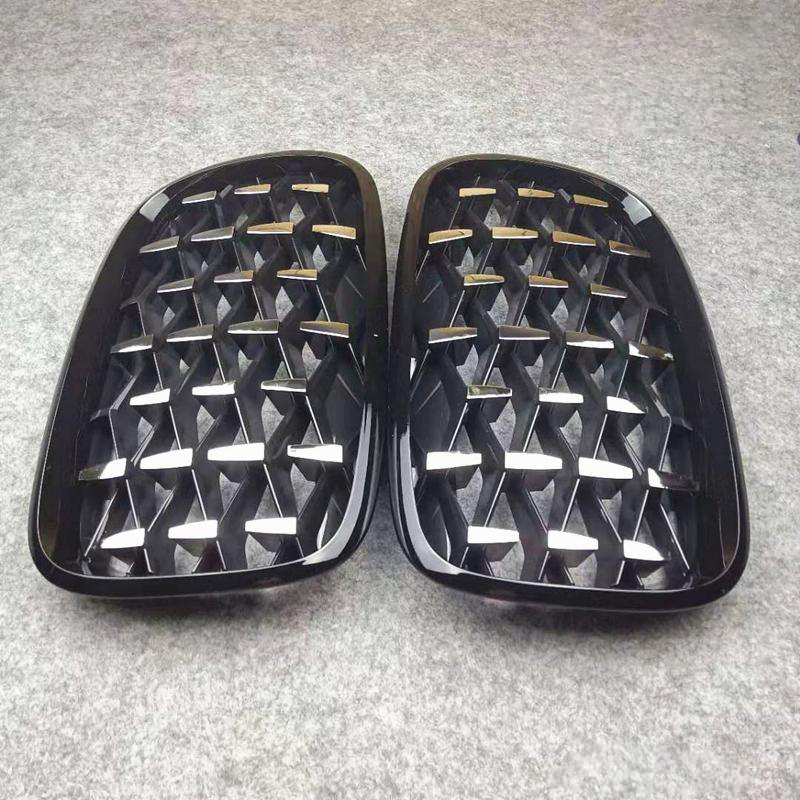 Hot Selling Accessories of Car Diamond Black Frame With Black Point Front Bumper Grille for BMW X5X6 E70/71 2007-2013,www.hongyangcorp.com,Hot Selling Accessories of Car Diamond Black Frame With Black Point Front Bumper Grille for BMW X5X6 E70/71 2007-2013