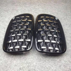 Hot Selling Accessories of Car Diamond Black Frame With Black Point Front Bumper Grille for BMW X5X6 E70/71 2007-2013,www.hongyangcorp.com,Hot Selling Accessories of Car Diamond Black Frame With Black Point Front Bumper Grille for BMW X5X6 E70/71 2007-2013