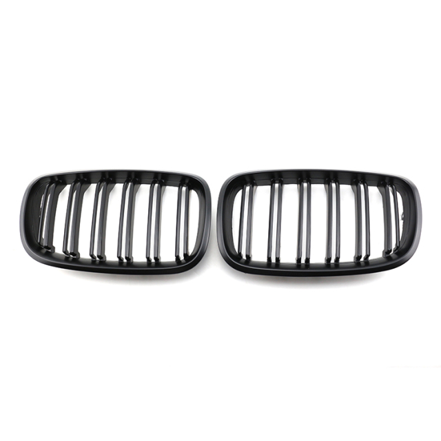 Double Slat Matte Black
