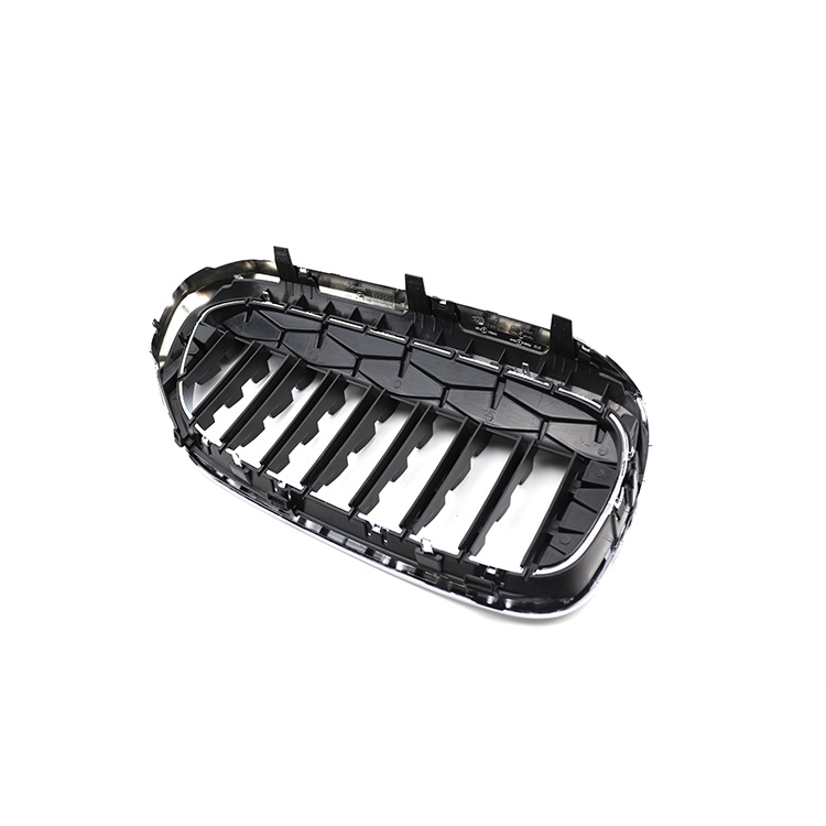 Car Auto Repair Parts Diamond Chrome Sliver Front Bumper Mesh Grille Car Front Grille Fit for BMW Series 5 G30 2017-2020