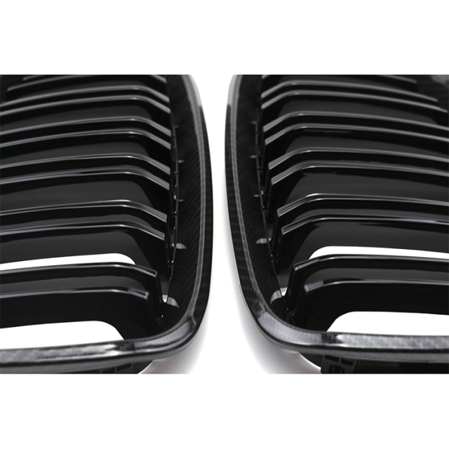 Auto Parts Repair Carbon Look Dual Slat Front Bumper Mesh Grille Car Front Grille Fit for BMW Series 1 F20 2012-2014,www.hongyangcorp.com,Auto Parts Repair Carbon Look Dual Slat Front Bumper Mesh Grille Car Front Grille Fit for BMW Series 1 F20 2012-2014