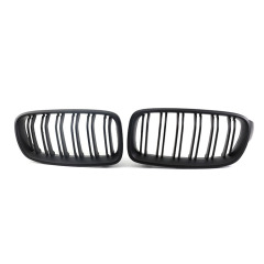 Auto Car Parts Matte Black Dual Slat Front Bumper Mesh Radiator Grille Car Front Grille Fit for BMW Series 3 F30 2012