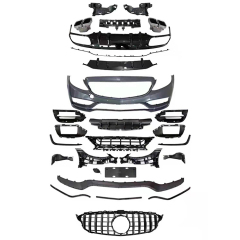 Car Modification Parts Front Bumpers Side Skirts Body Kit for Mercedes Benz W205 Upgrade to C63 AMG Auto Parts,www.hongyangcorp.com,Car Modification Parts Front Bumpers Side Skirts Body Kit for Mercedes Benz W205 Upgrade to C63 AMG Auto Parts