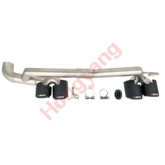Car Modified Body Kit Rear Bumper Exhaust Pipe for BMW 3Series E90 Modified to M3 2005-2012 Carbon Fiber Single Interface