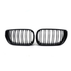 Car Spare Parts Double Slat Style Gloss Black Car Grill for BMW E46  2002-2004,www.hongyangcorp.com,Car Spare Parts Double Slat Style Gloss Black Car Grill for BMW E46  2002-2004