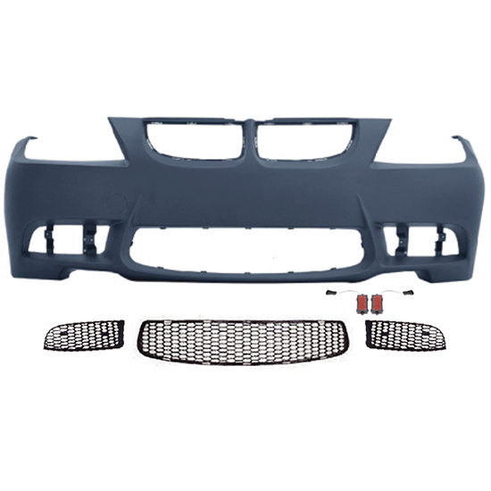 Car Body Kit Front Bumper Assy for BMW 3Series E90 Modified to M3 2005-2008 All Mesh Style