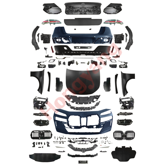 Car Auto Spare Parts Front Bumper Grille Front Lip Spoiler Bodykit for BMW 7Series F01 F02 2009-2015 Modified to G70 2023+ Sport