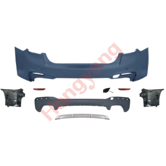 Auto Spare Parts Car Rear Bumper Assy Rear Diffuser Bodykit for BMW 5Series G30 G38 Modified to M-Tech 2021-2023