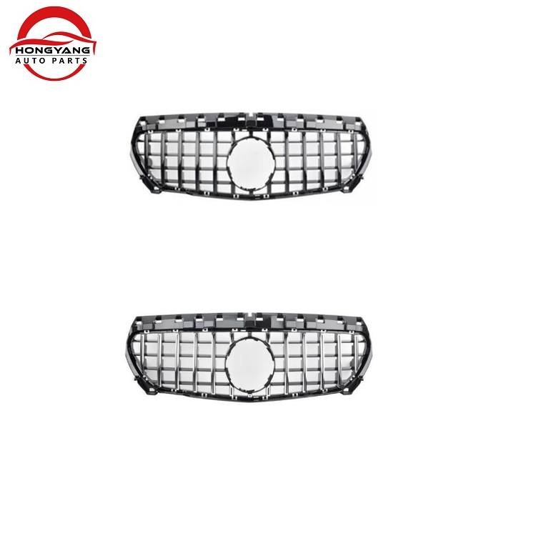 Car Accessories Latest 2023 Car Grille for Benz CLA W117 2015-2019 GTR Black Silver,www.hongyangcorp.com,Car Accessories Latest 2023 Car Grille for Benz CLA W117 2015-2019 GTR Black Silver