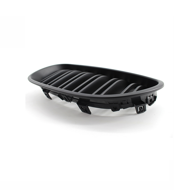 High Quality Car Grill Matte Black Double Line Front Bumper Car Grille for BMW 5 Series E60 2003-2010