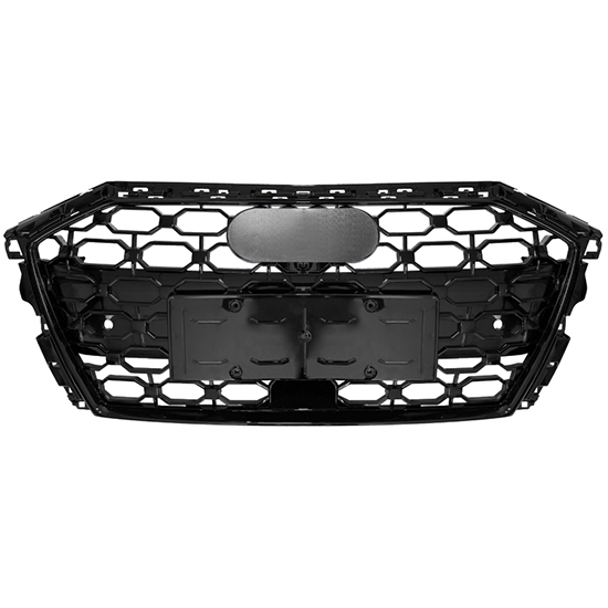 Car Auto Spare Parts Bodykit Grille for Audi A3 Upgrade to RS3 Black Front Bumper Bright Black Honeycomb 2021 2022 2023,www.hongyangcorp.com,Car Auto Spare Parts Bodykit Grille for Audi A3 Upgrade to RS3 Black Front Bumper Bright Black Honeycomb 2021 2022 2023