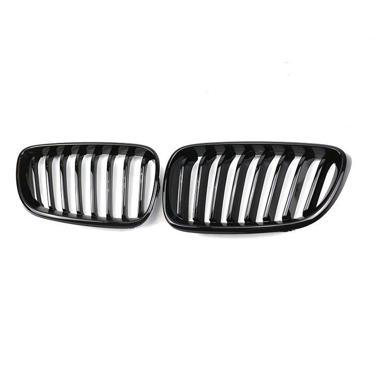 Decoration Kit Carbon Look Dual Slat Front Bumper Mesh Net Grille Car Front Grille Fit for BMW Series 2 F22 F23 2014