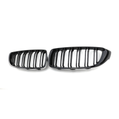 Wholesale Car Parts Gloss Black Dual Slat Front Bumper Mesh Radiator Grille Car Front Grille Fit for BMW F32 2013-2022,www.hongyangcorp.com,Wholesale Car Parts Gloss Black Dual Slat Front Bumper Mesh Radiator Grille Car Front Grille Fit for BMW F32 2013-2022