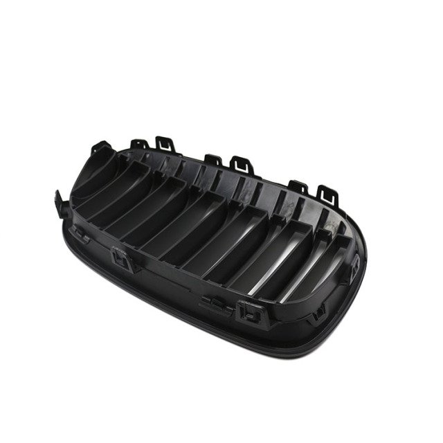 Auto Parts Dealers Matte Black Dual Slat Front Bumper Mesh Radiator Grille Car Front Grille Fit for BMW F52 2016-2020