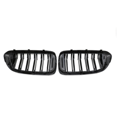 Car Accessories Bumper Grille for BMW 6 Series G32 GT 2017-IN Double Slat Gloss Black