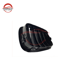 Auto Car Body Kit Matte Black Single Slat Front Bumper Mesh Grille Car Front Grille Fit for BMW Series 5 E39 2002-2004