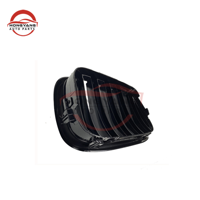 Auto Car Body Kit Matte Black Single Slat Front Bumper Mesh Grille Car Front Grille Fit for BMW Series 5 E39 2002-2004