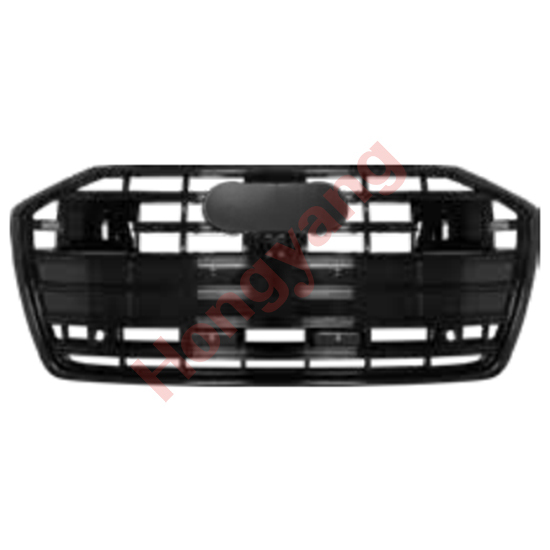 Car Auto Spare Parts Bodykit Grille for Audi A6 Upgrade to S6 Glossy Black Frame/Black Strip/ACC 2019 2020 2021 2022 2023 2024,www.hongyangcorp.com,Car Auto Spare Parts Bodykit Grille for Audi A6 Upgrade to S6 Glossy Black Frame/Black Strip/ACC 2019 2020 2021 2022 2023 2024