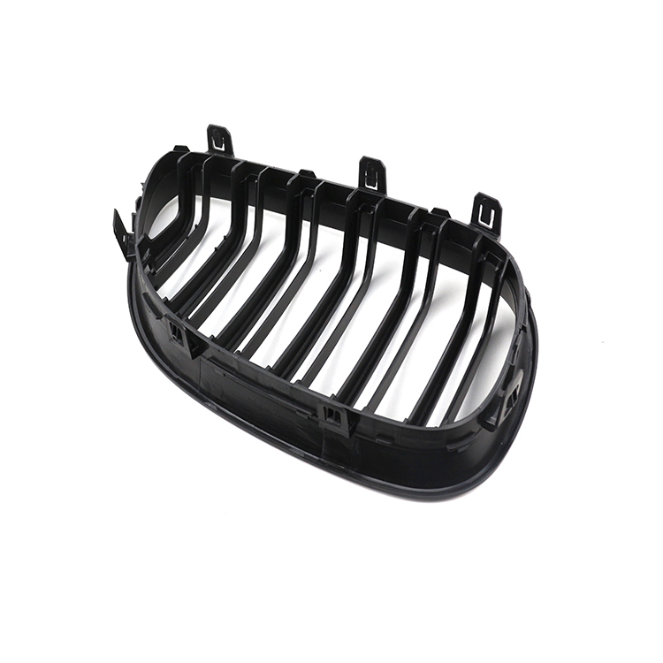 High Quality Car Grill Matte Black Double Line Front Bumper Car Grille for BMW 5 Series E60 2003-2010