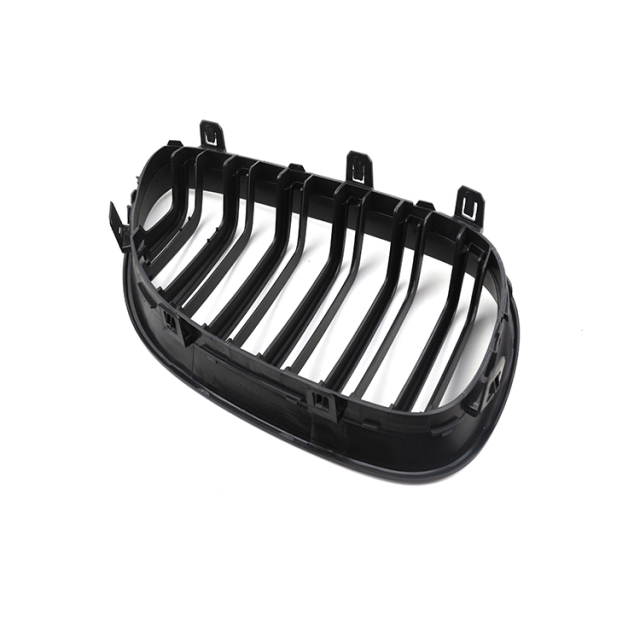 High Quality Car Grill Matte Black Double Line Front Bumper Car Grille for BMW 5 Series E60 2003-2010