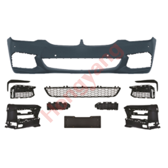 Auto Spare Parts Car Front Bumper Assy Grille Bodykit for BMW 5Series G30 G38 Modified to M-Tech 2018-2020