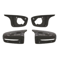 Auto Spare Parts Car Front Bumper Mirror Cover for BMW 5Series G30 G38 Modified to M5 2018-2023 A.Gloss black/B.Carbon Look