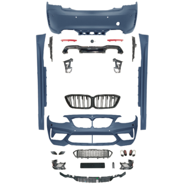 Car Auto Spare Parts Front Bumper Assy Grille Rear Diffuser Bodykit for BMW 2 Series F22 Modified to M2CS 2014-2019