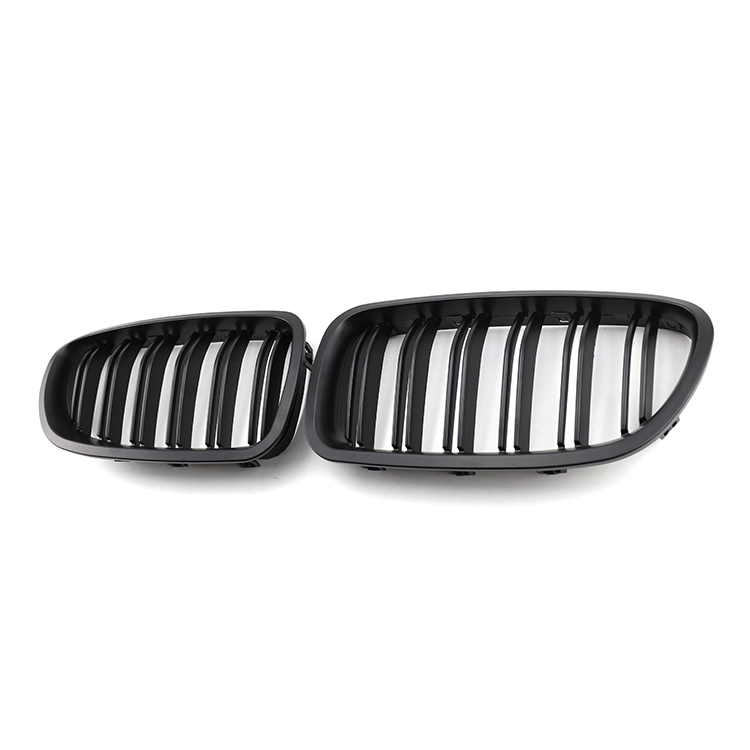 ABS Dual Slat Matte Black Car Front Grille for BMW 5 Series F10 F11 F18 2010-2017,www.hongyangcorp.com,ABS Dual Slat Matte Black Car Front Grille for BMW 5 Series F10 F11 F18 2010-2017