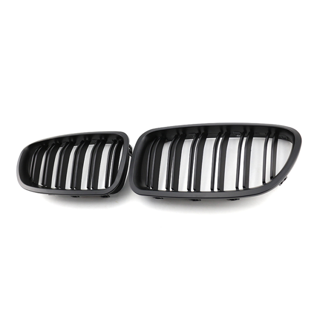 ABS Dual Slat Matte Black Car Front Grille for BMW 5 Series F10 F11 F18 2010-2017,www.hongyangcorp.com,ABS Dual Slat Matte Black Car Front Grille for BMW 5 Series F10 F11 F18 2010-2017