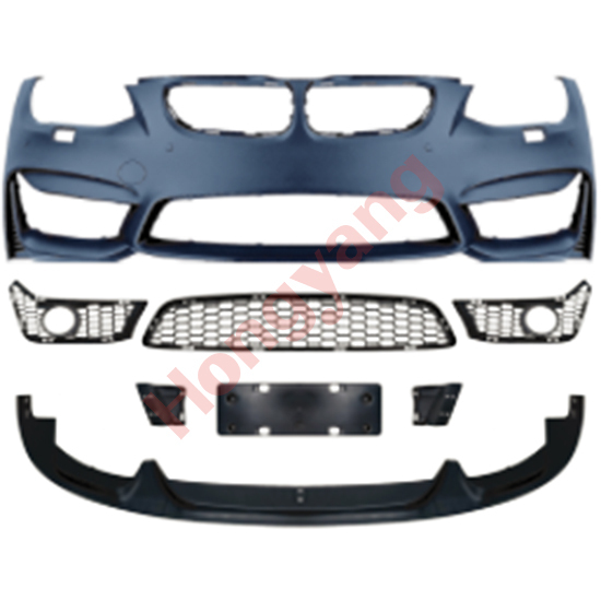 Car Body Kit Front Bumper Assy for BMW 3Series E92 Modified to M4 2010-2013 With Fog Lamp Hole Style