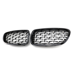 Automotive Accessories Diamond Black Front Bumper Mesh Radiator Grille Car Front Grille Fit for BMW Series 5 F10 2010-2017,www.hongyangcorp.com,Automotive Accessories Diamond Black Front Bumper Mesh Radiator Grille Car Front Grille Fit for BMW Series 5 F10 2010-2017