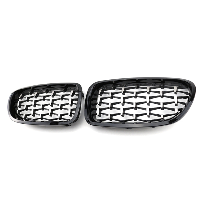 Automotive Accessories Diamond Black Front Bumper Mesh Radiator Grille Car Front Grille Fit for BMW Series 5 F10 2010-2017,www.hongyangcorp.com,Automotive Accessories Diamond Black Front Bumper Mesh Radiator Grille Car Front Grille Fit for BMW Series 5 F10 2010-2017