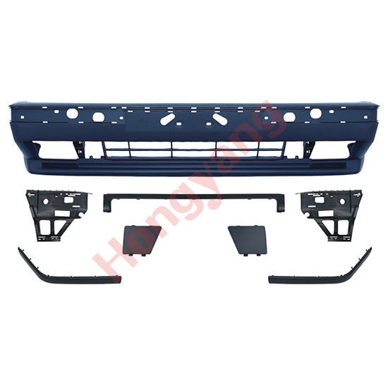 Auto Car Front Bumper Assy Grille Bodykit for BMW 5Series E34 Upgrade to M Tech/M5 1988-1995 Front Bumper Assy