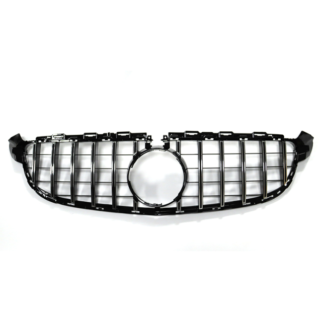 High Configuration Custom GT Style Silver Car Grille for Mercedes Benz C Class W205 C63 2015-IN 2020,www.hongyangcorp.com,High Configuration Custom GT Style Silver Car Grille for Mercedes Benz C Class W205 C63 2015-IN 2020