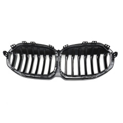 Automobile Carbon Look Single Slat Front Bumper Radiator Mesh Grille Car Front Grille Fit for BMW Series 1 F40 2020,www.hongyangcorp.com,Automobile Carbon Look Single Slat Front Bumper Radiator Mesh Grille Car Front Grille Fit for BMW Series 1 F40 2020