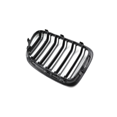 Carbon Look Double Slat Car Bumper Grille Fit for BMW X1 Series E84 2009-2016 Mesh Front Grille
