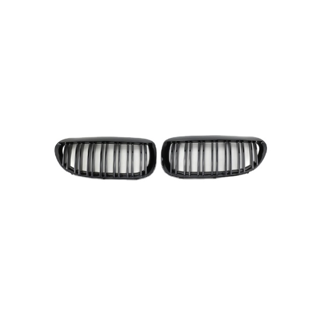Hot Sale Gloss Black Painted Dual Slat Front Bumper Mesh Grille Car Front Grille for BMW Series 6 E63 2006-2010