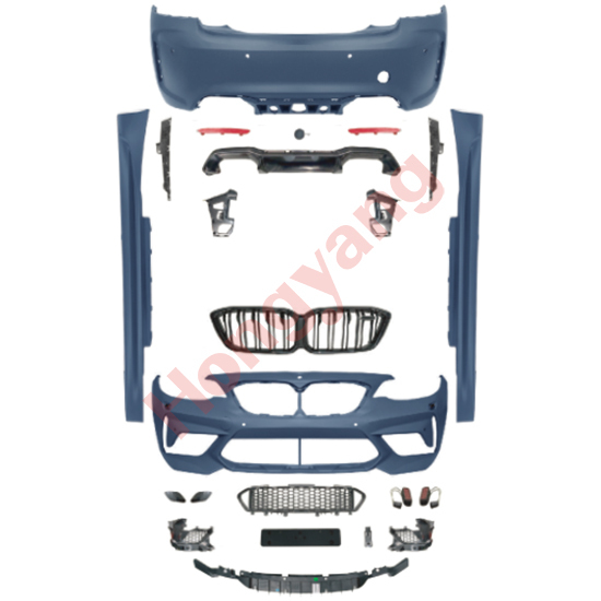 Car Auto Spare Parts Front Bumper Assy Grille Rear Diffuser Bodykit for BMW 2 Series F22 Modified to M2CS 2014-2019