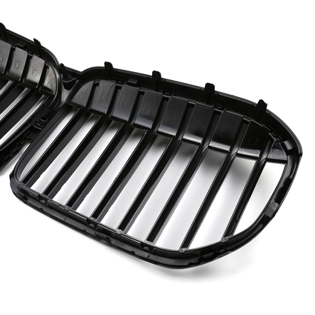 Auto Accessories Parts Gloss Black Single Slat Front Bumper Mesh Grille Car Front Grille Fit for BMW Series 7 G11