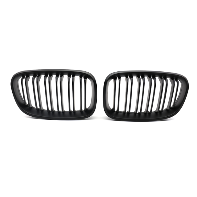 Wholesale Car Accessories Dual Slat Matte Black Car Front Bumper Mesh Grille for BMW 1 Series F20 2012-2014,www.hongyangcorp.com,Wholesale Car Accessories Dual Slat Matte Black Car Front Bumper Mesh Grille for BMW 1 Series F20 2012-2014