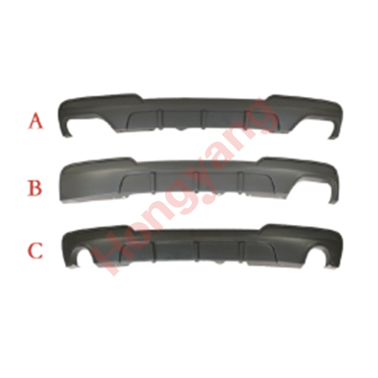 Auto Spare Parts Car Rear Bumper Assy Rear Diffuser Bodykit for BMW 5Series F10 F18 Modified to M-Tech 2011-2017