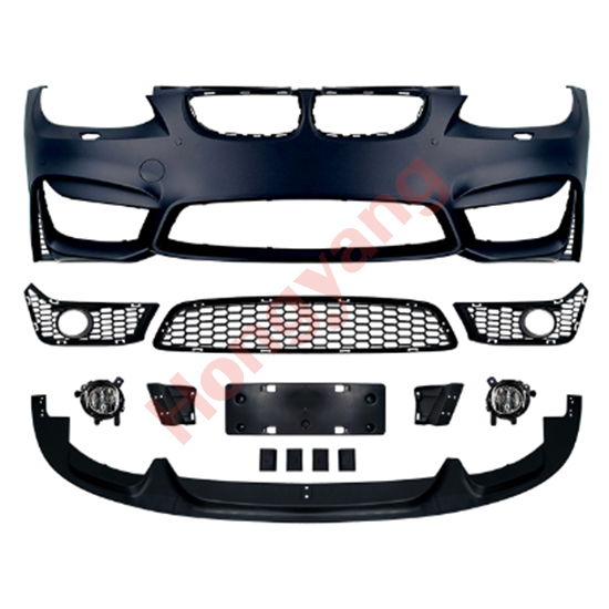 Car Modified Body Kit Front Bumper Assy for BMW 3Series E92 Modified to M4 2006-2009 With Fog Lamp Hole
