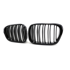 Other Exterior Accessories Factory Directly Replacement Auto Front Bumper Grille for BMW 5 Series E39 Double Slat Gloss Black