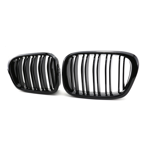 Other Exterior Accessories Factory Directly Replacement Auto Front Bumper Grille for BMW 5 Series E39 Double Slat Gloss Black