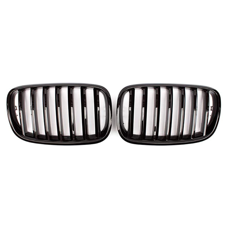 Gloss Black Single Slat Front Bumper Mesh Grille Car Front Grille Fit for BMW Series X5 E70 2008-2014,www.hongyangcorp.com,Gloss Black Single Slat Front Bumper Mesh Grille Car Front Grille Fit for BMW Series X5 E70 2008-2014