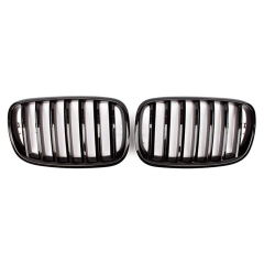Gloss Black Single Slat Front Bumper Mesh Grille Car Front Grille Fit for BMW Series X5 E70 2008-2014,www.hongyangcorp.com,Gloss Black Single Slat Front Bumper Mesh Grille Car Front Grille Fit for BMW Series X5 E70 2008-2014