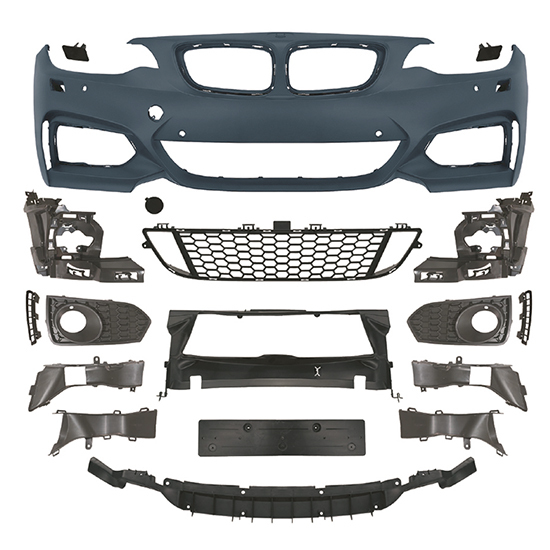Vehicle Spare Parts Car Front Bumper Assy Grille Bodykit for BMW 2 Series F22 Modified to M-Tech 2014-2019 With Fog Lamp Hole,www.hongyangcorp.com,Vehicle Spare Parts Car Front Bumper Assy Grille Bodykit for BMW 2 Series F22 Modified to M-Tech 2014-2019 With Fog Lamp Hole